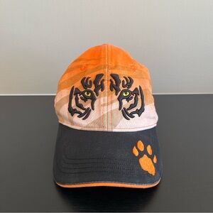 Bronx Zoo NY Tiger Hat Cap Child 3-10 Years Adjustable Orange Black Embroidered